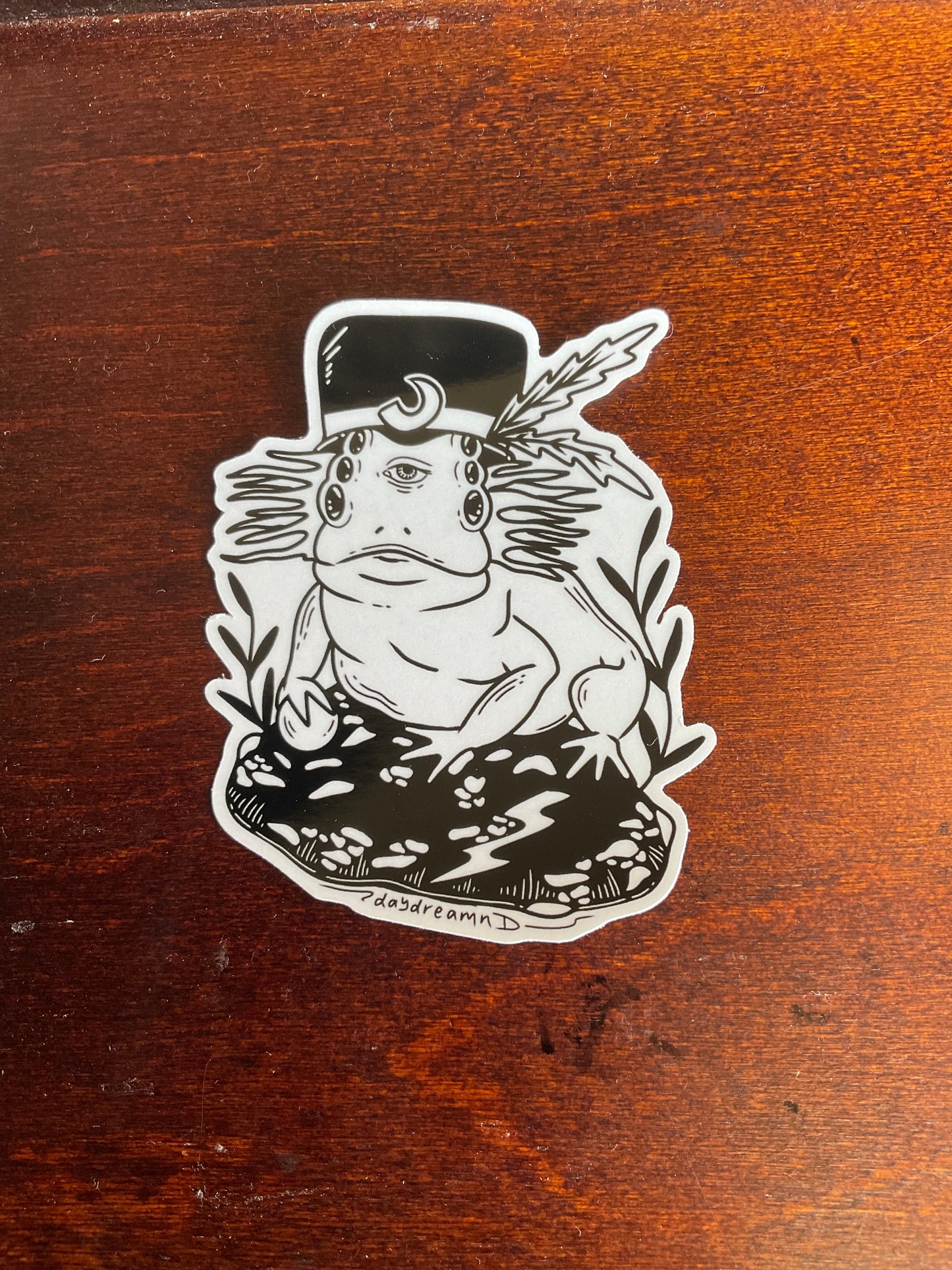 Clear shpongle toad sticker