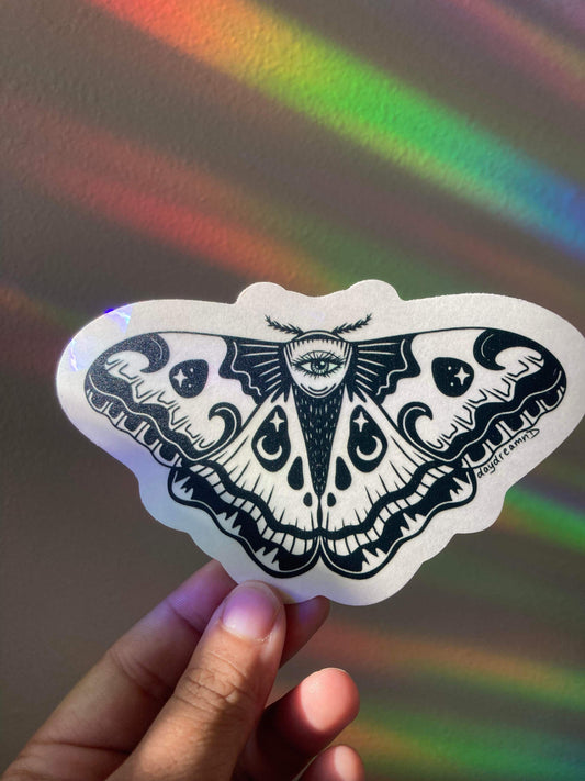 Eye Moth Suncatcher Window Decal