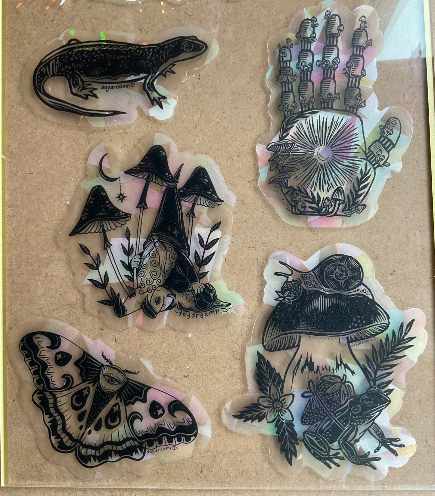 Moth Eye Suncatcher Sticker