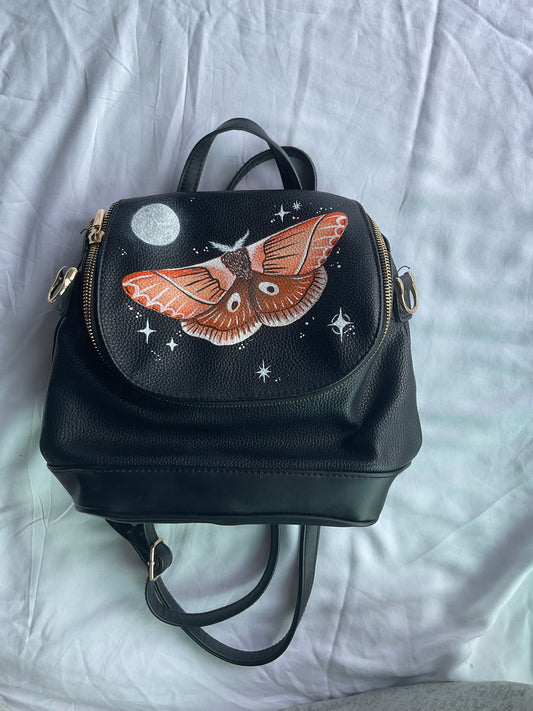 Moth and Moon Backpack/Crossbody