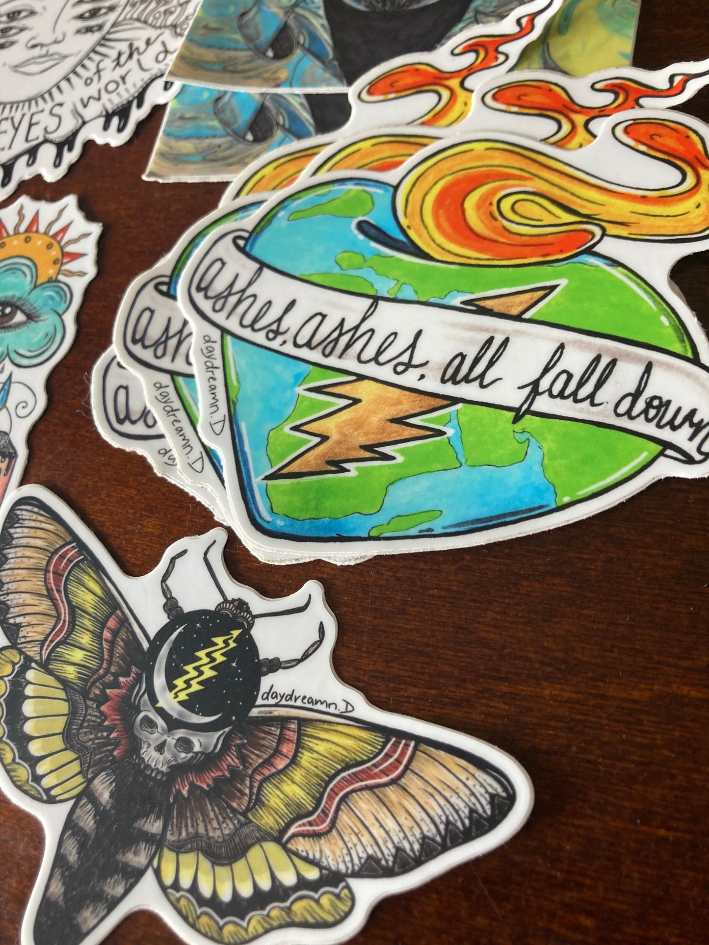 Grateful Dead Sticker Pack: 9 matte vinyl stickers