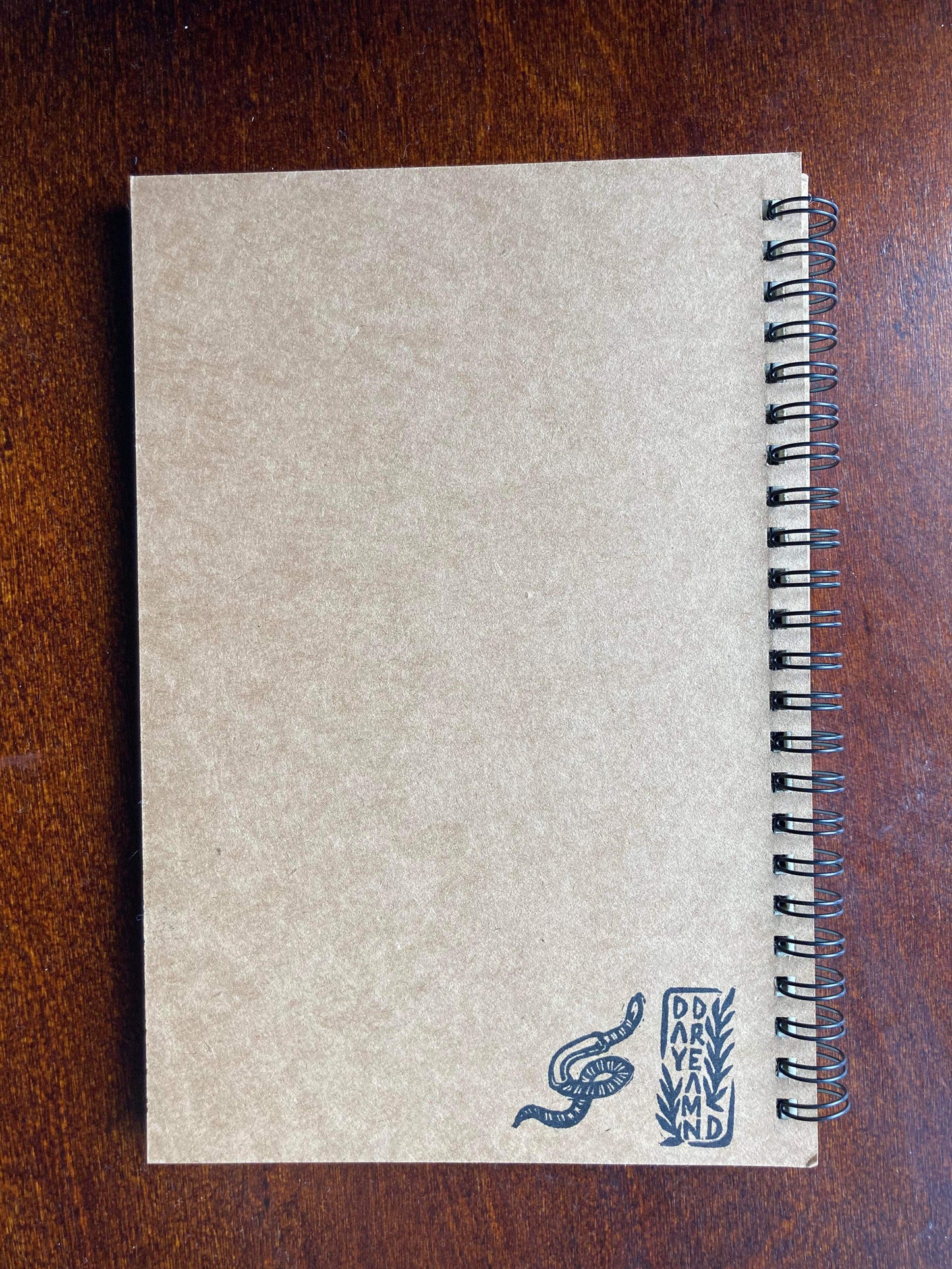 Hand Stamped Cover - unlined sketchbook