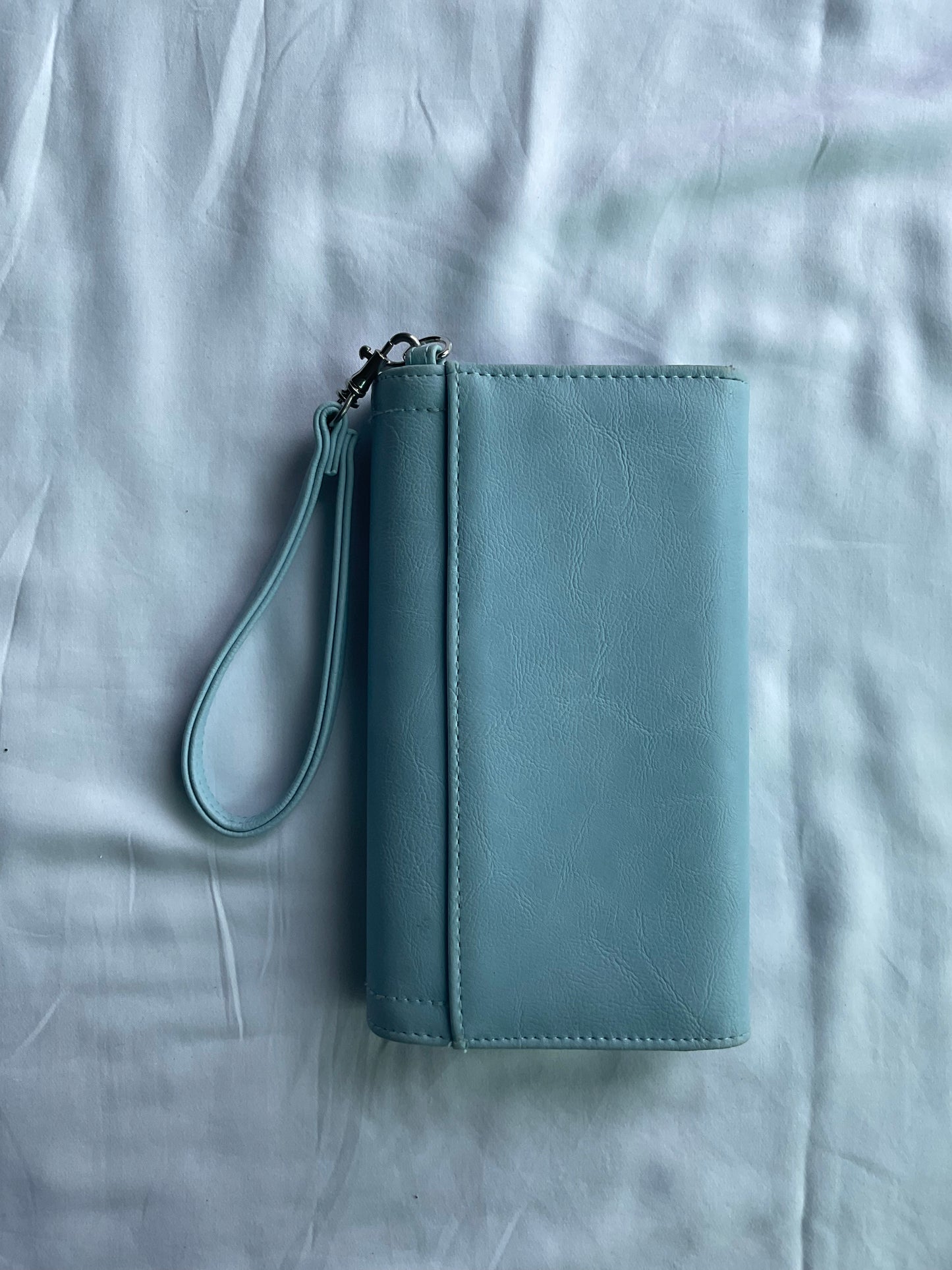 Sky Blue Wallet Wristlet