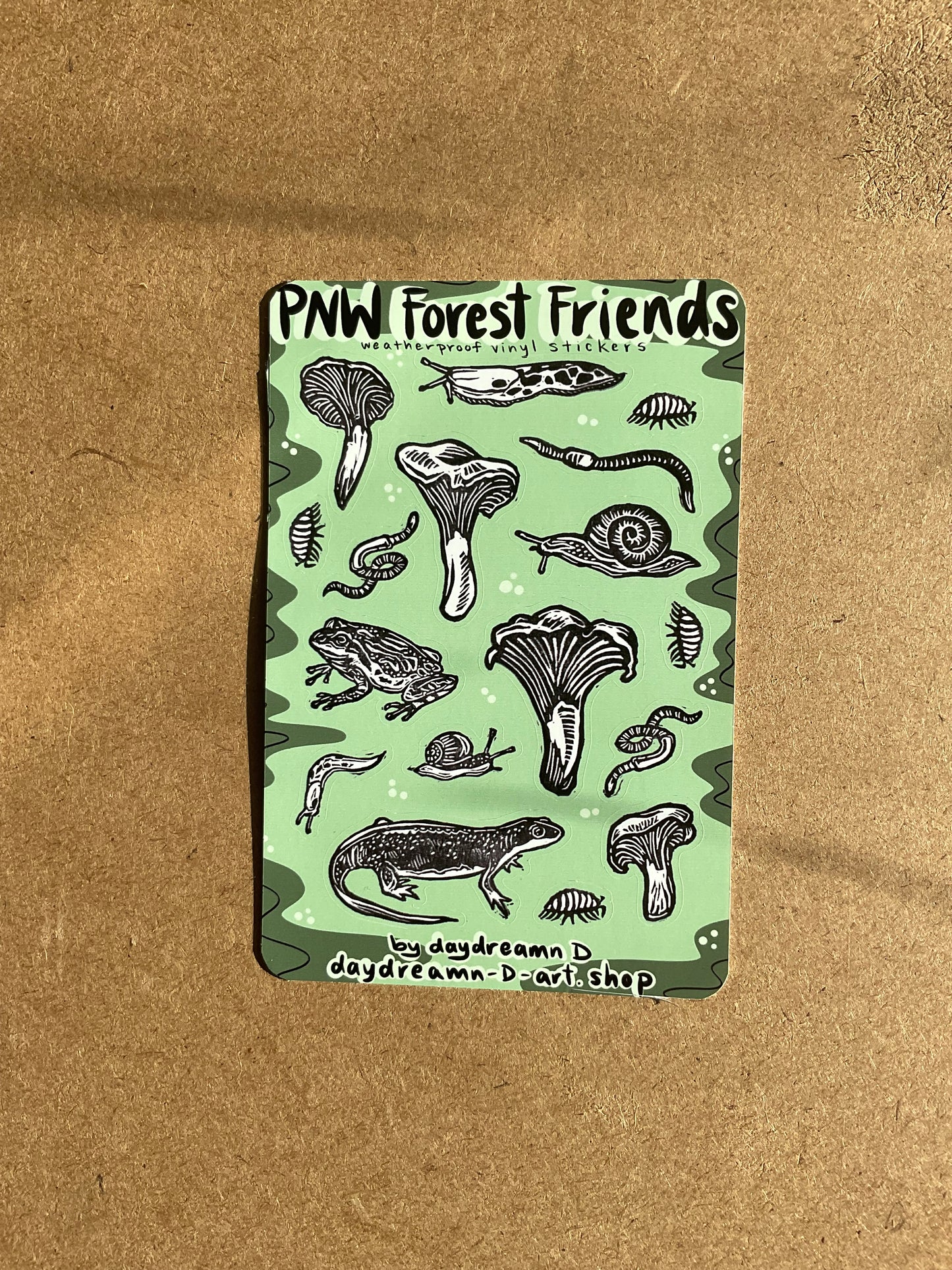 Block print sticker sheets