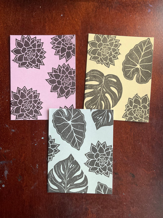 Houseplant greeting card pack