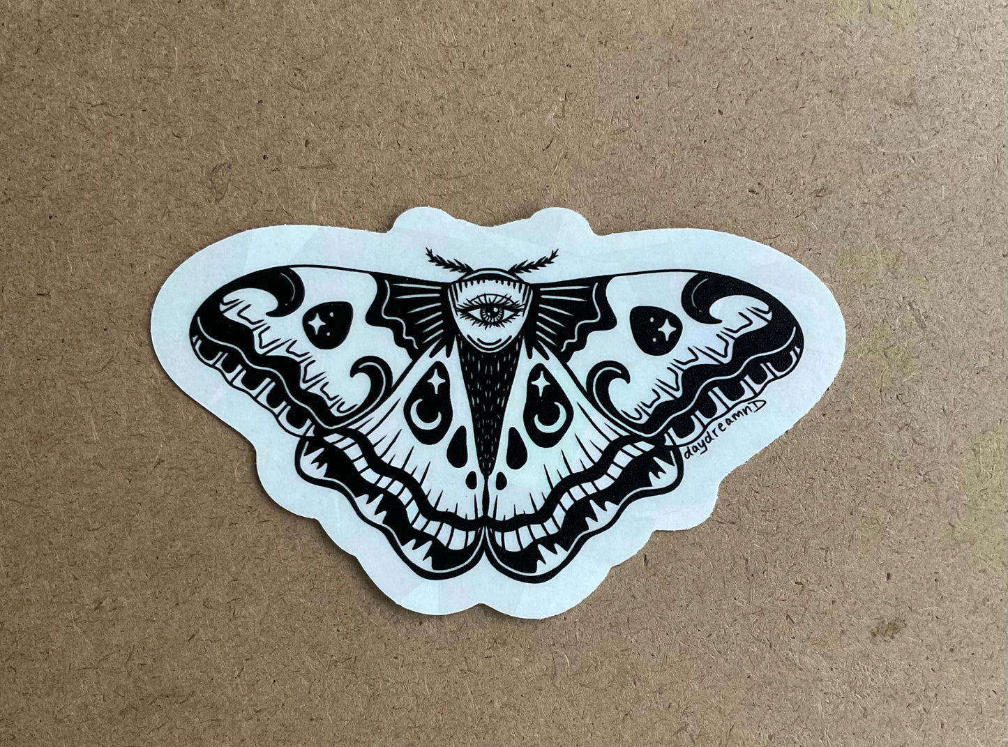 Moth Eye Suncatcher Sticker