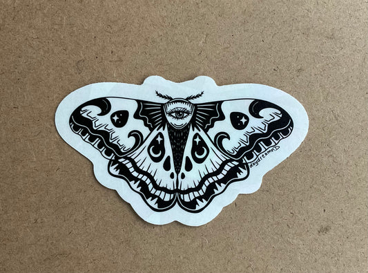 Moth Eye Suncatcher Sticker