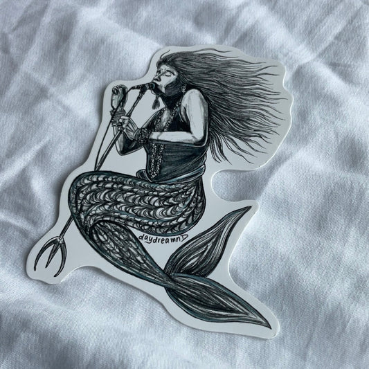 Janis Joplin mermaid sticker