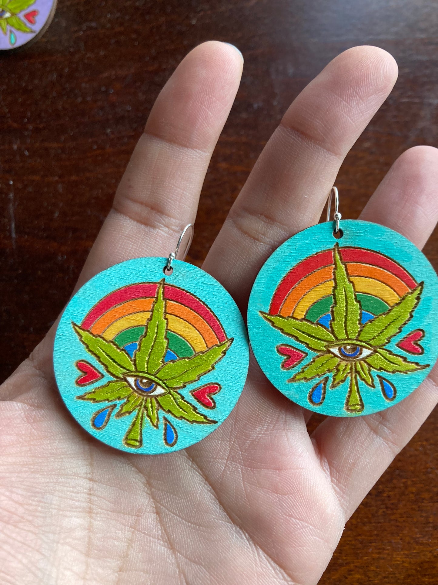 Canna Rainbow Earrings