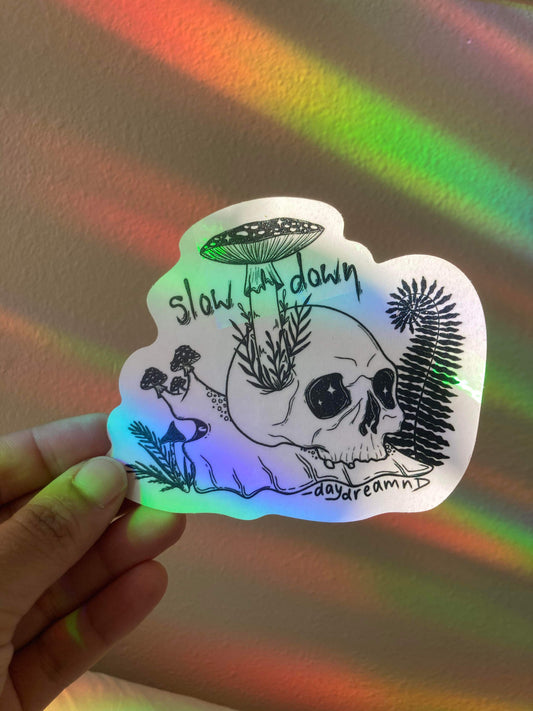 Slow Down Snail Suncatcher Window Decal