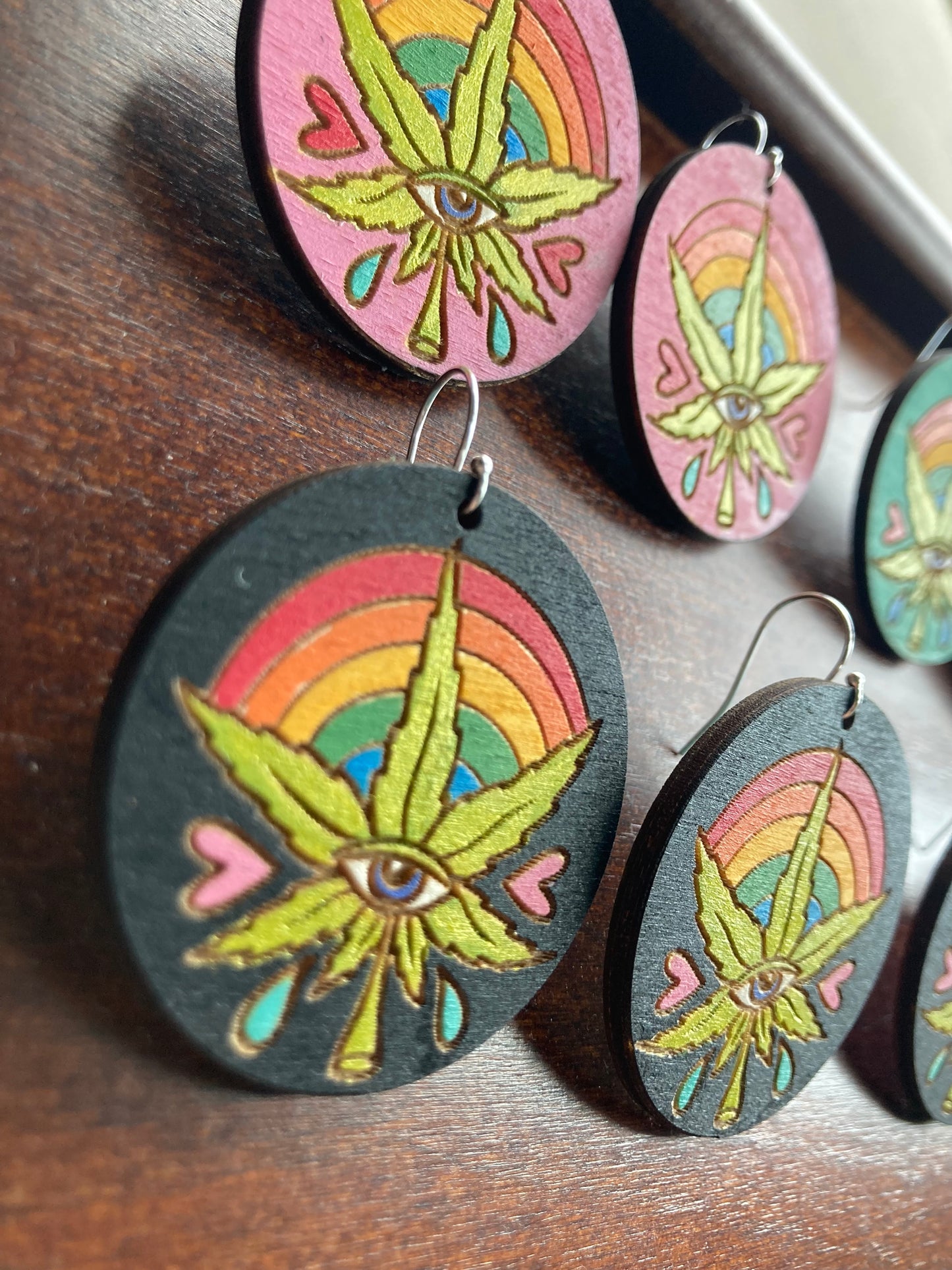 Canna Rainbow Earrings