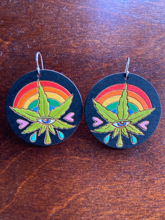 Canna Rainbow Earrings