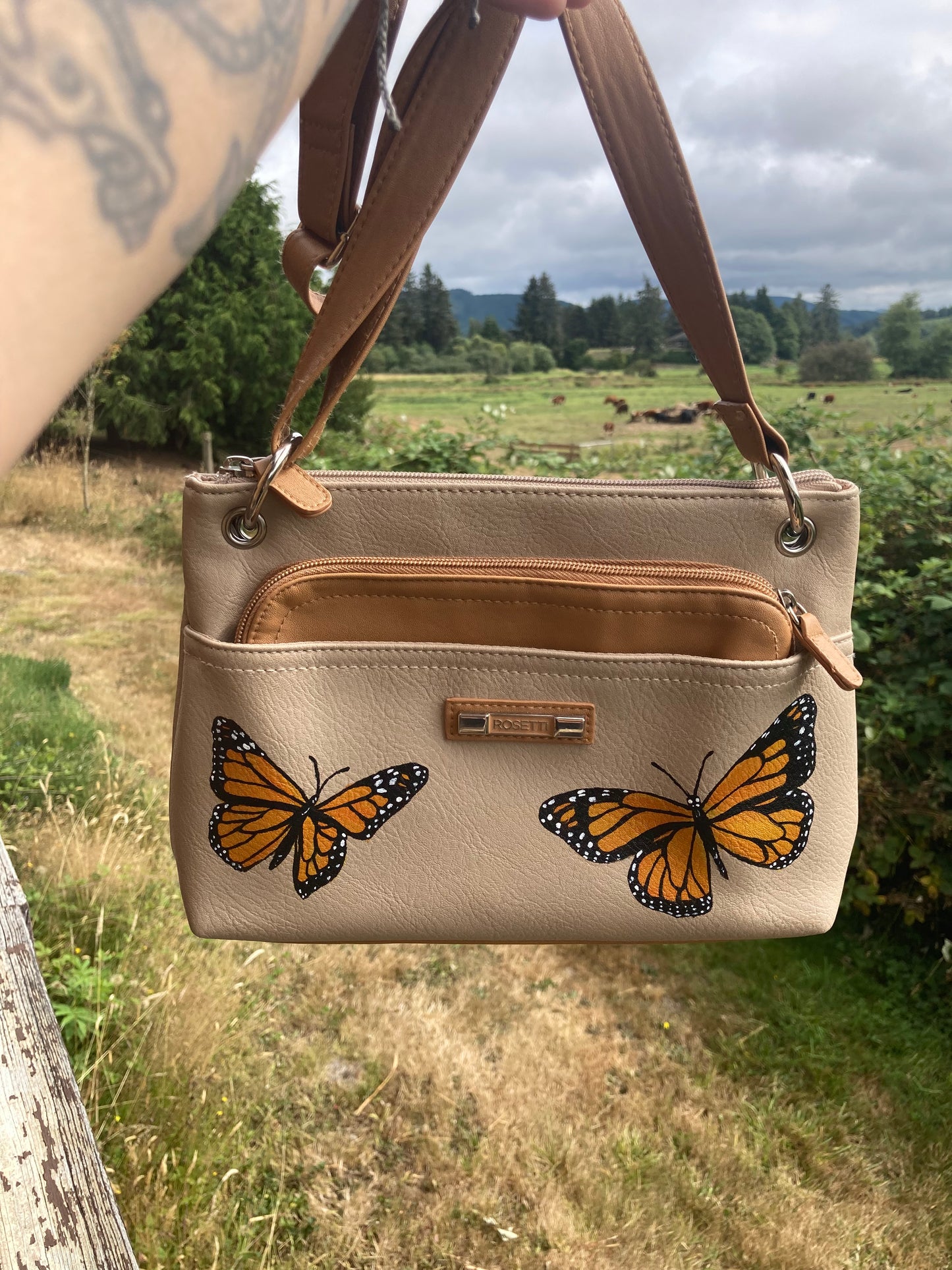 Monarch butterfly bag