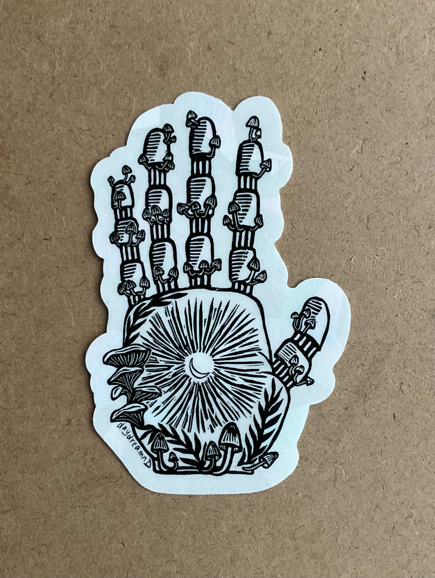 Natures Handprint Suncatcher Sticker