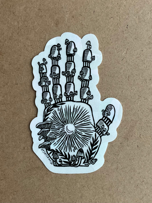 Natures Handprint Suncatcher Sticker