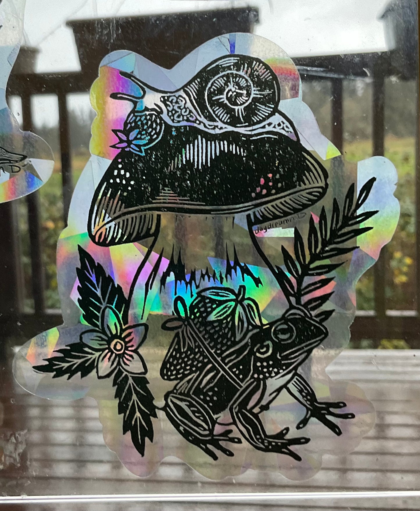 Springtime in the Forest Suncatcher Sticker