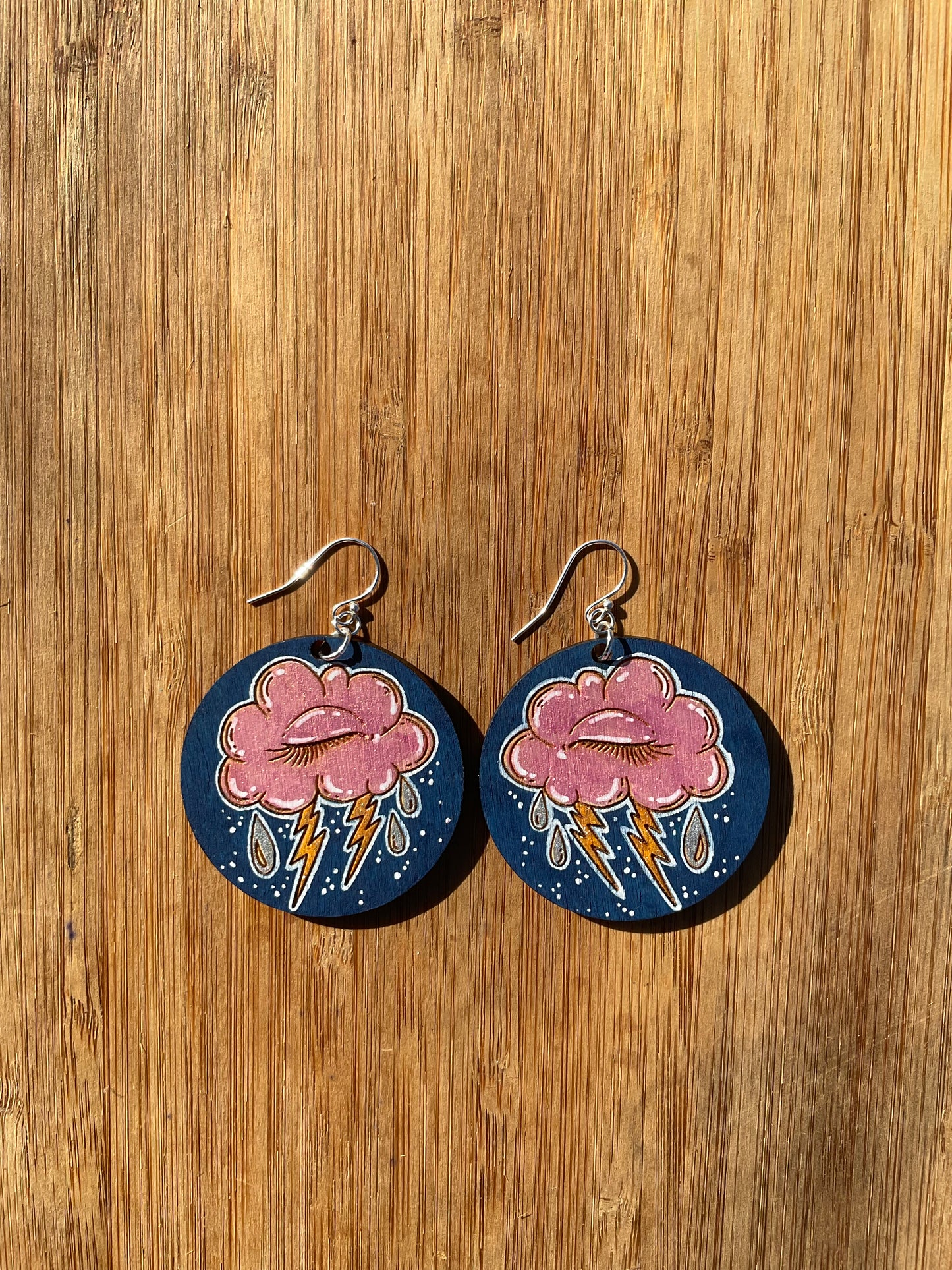 Storm Cloud Eyes Earrings