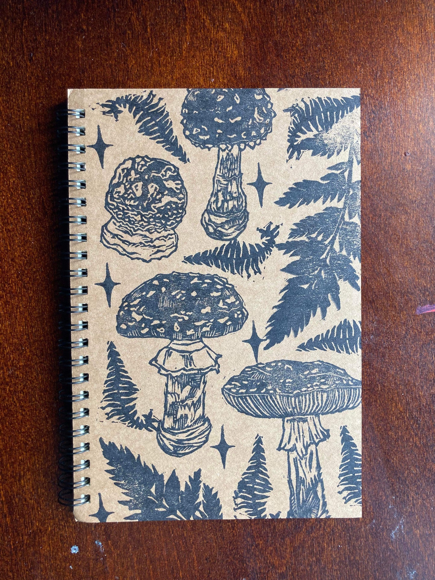 Hand Stamped Cover - unlined sketchbook