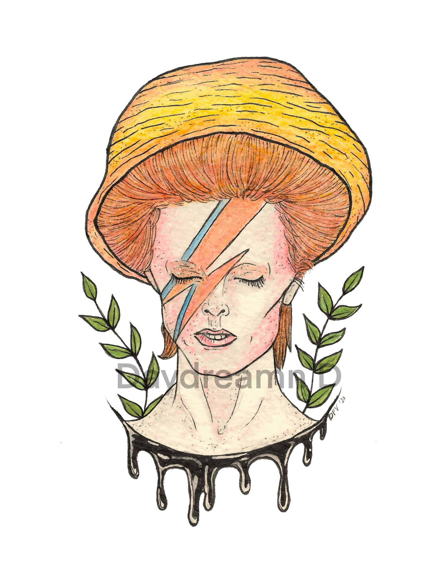 Bowie Mushroom Giclee Print Packs