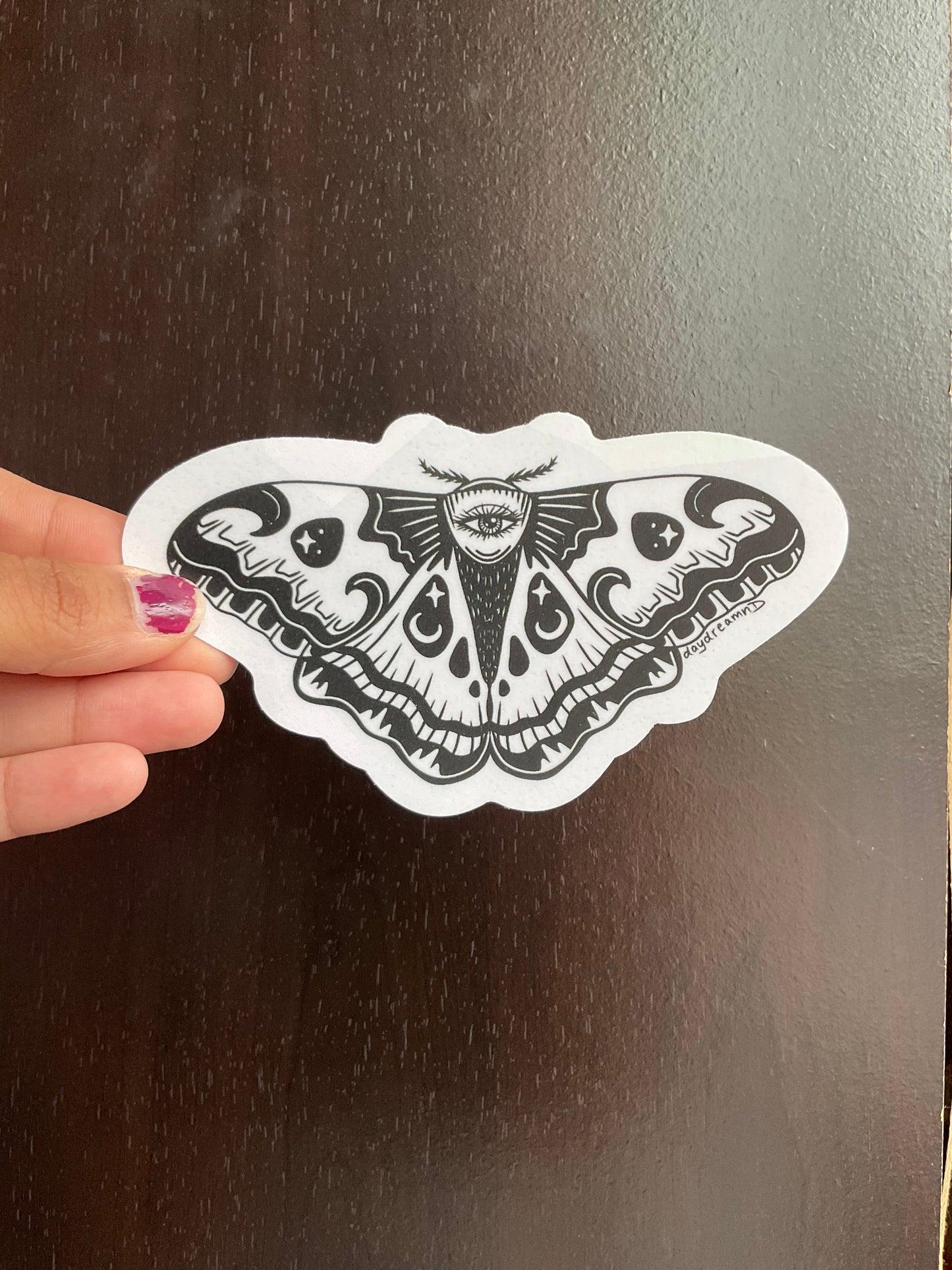 Eye Moth Suncatcher Window Decal