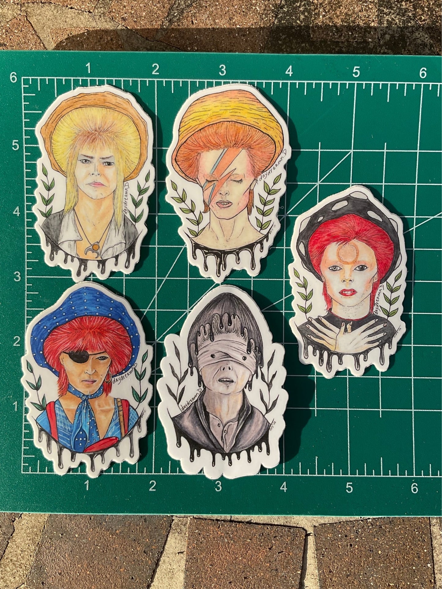 Bowie Shroom Sticker Packs