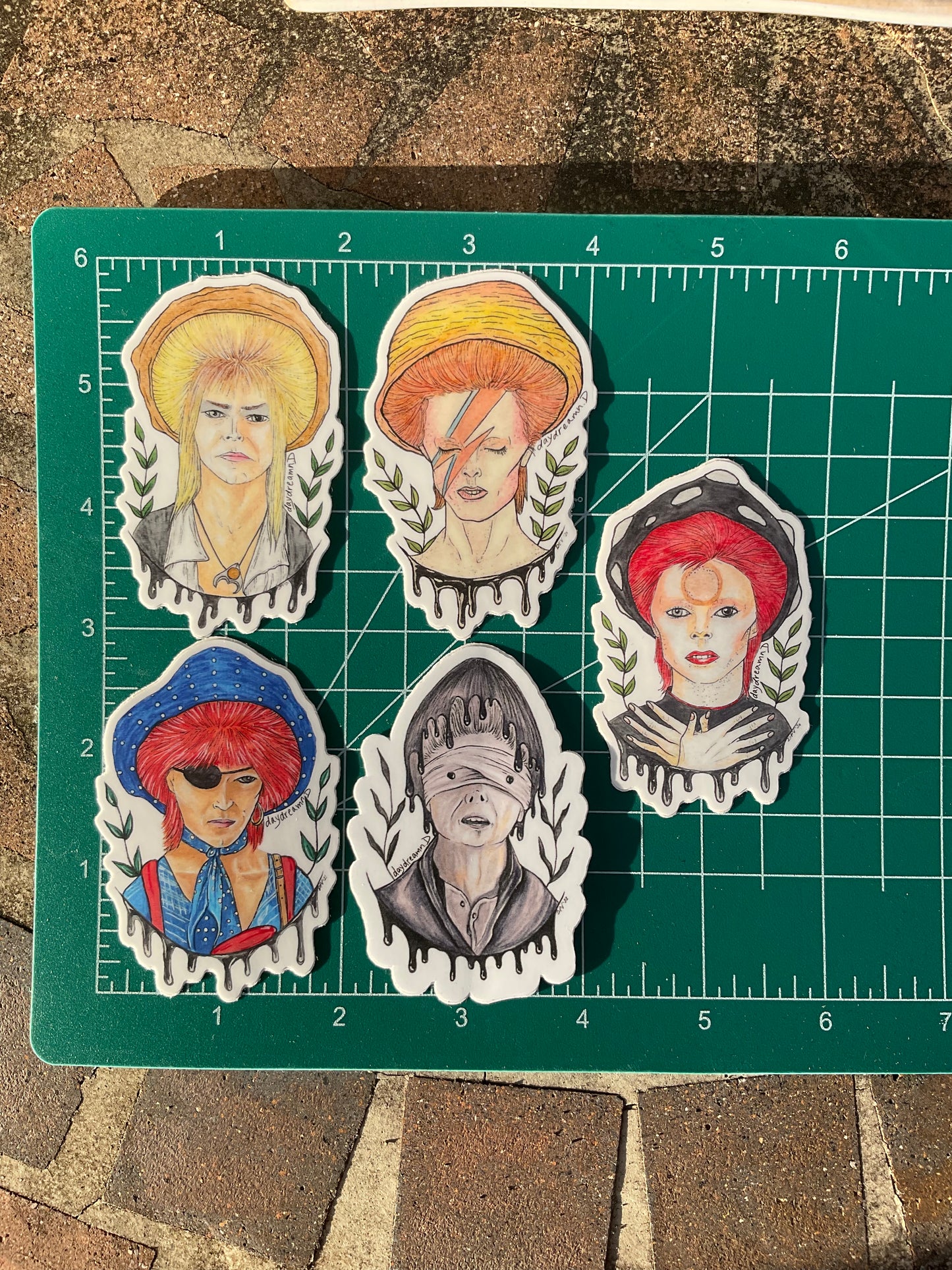 Bowie Shroom Sticker Packs