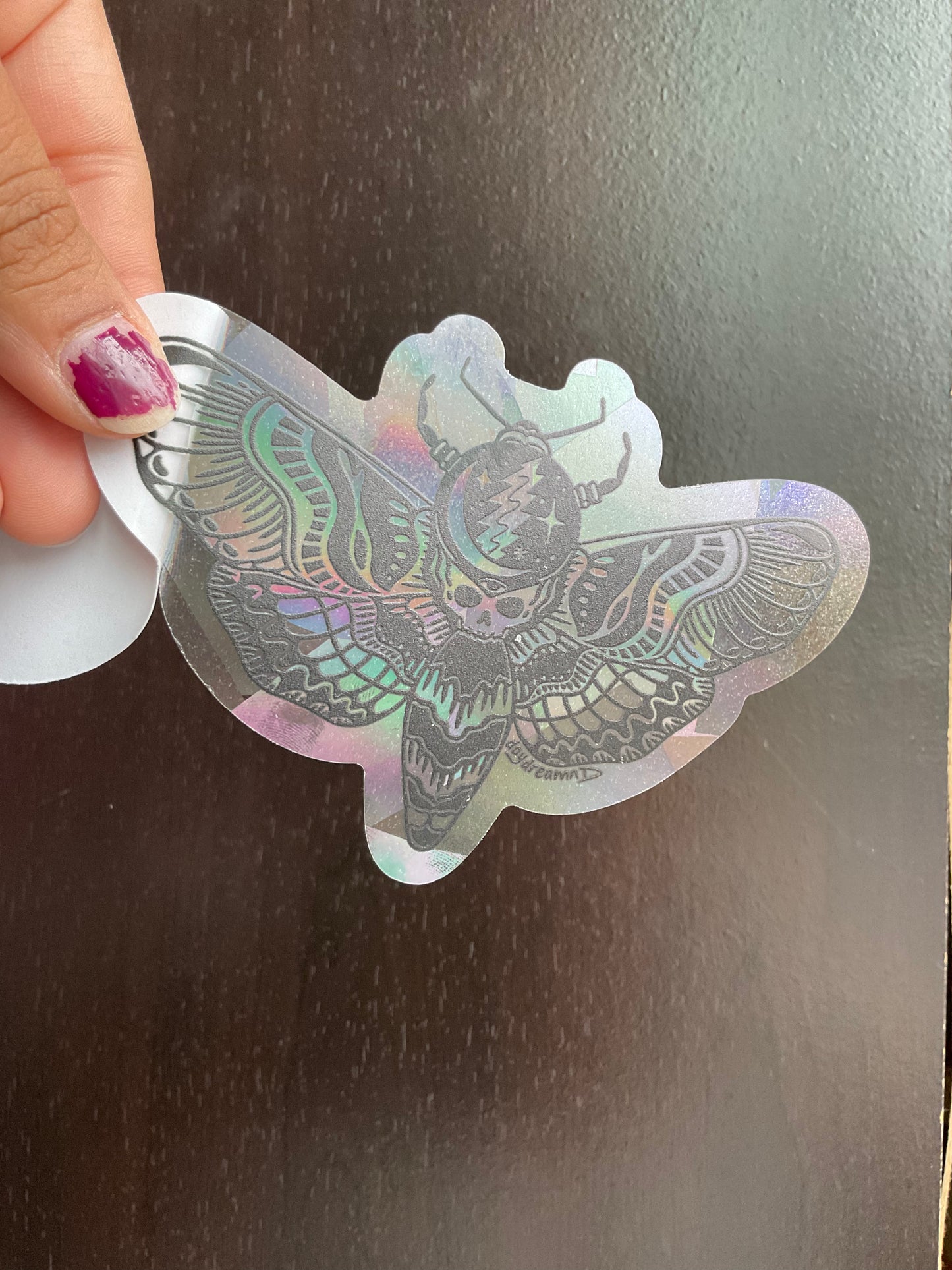 Deadhead Moth Suncatcher Window Decal