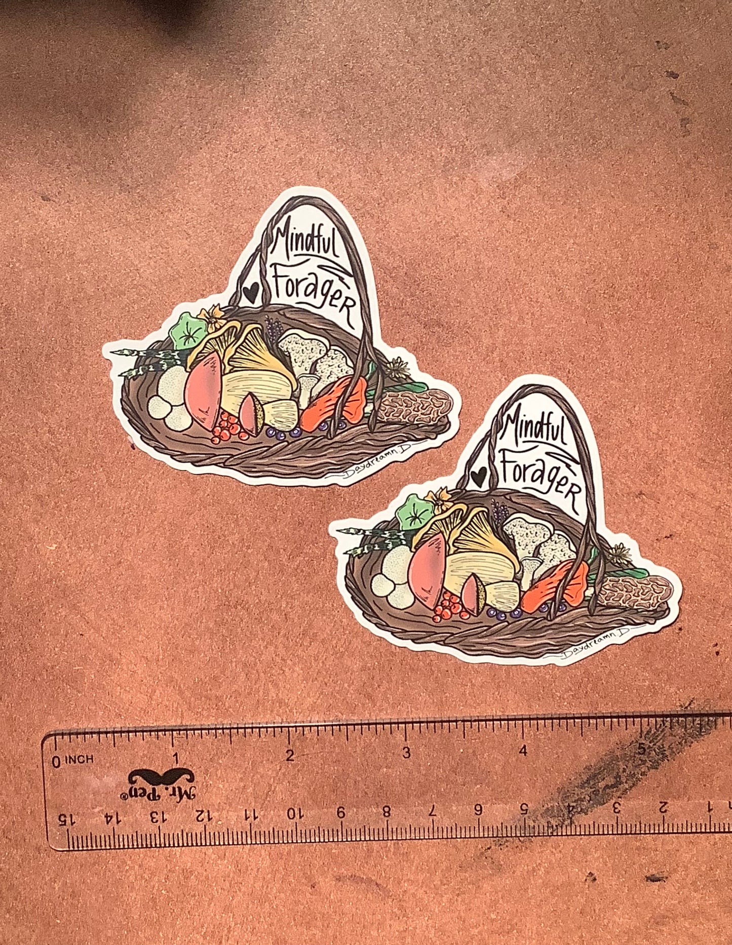 Forager Basket Mindful Vinyl Sticker