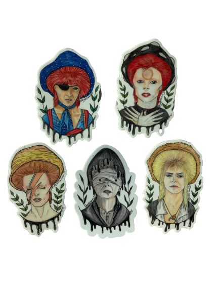 Bowie Shroom Sticker Packs