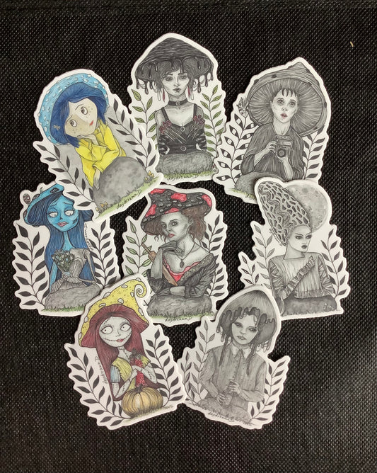 Spooky Mushroom Madame Sticker Pack
