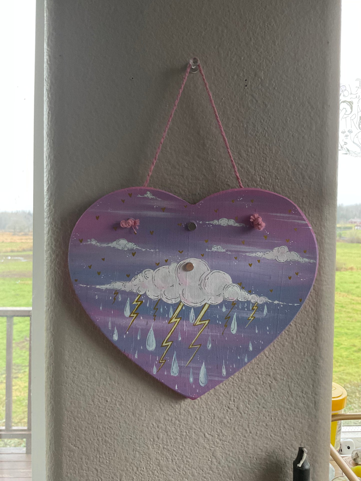 Pastel Sky Storm Cloud propagation wall hanging